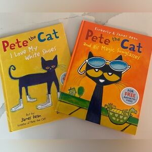 Pete the Cat Book I Love My White Shoes and His Magic Sunglasses great condition